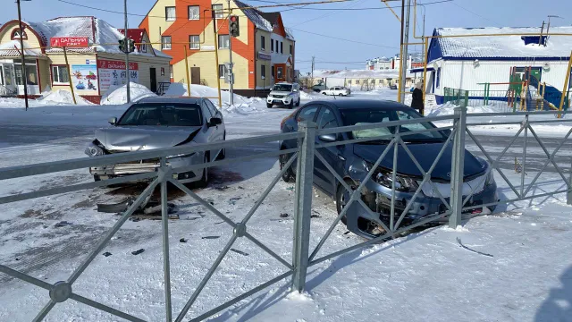 Последствия одного из ДТП в Тазовском. Фото: Анастасия Ульянова / "Ямал-Медиа"